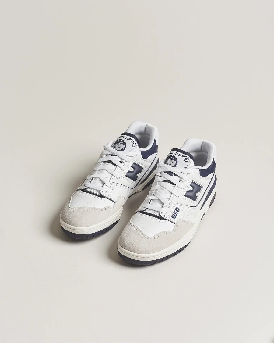 New Balance 550 ‘White Purple’ Trainers – Leather Basketball Sneakers