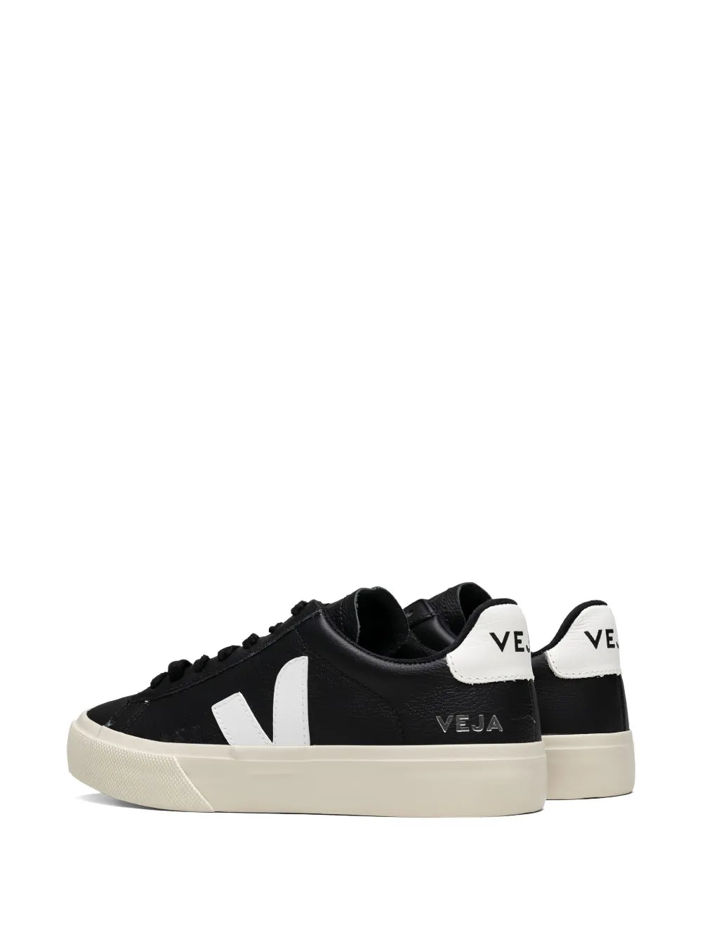 VEJA Campo ‘Black’ Sneakers – Sustainable Minimalist Leather Trainers