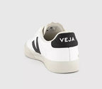 VEJA Campo Trainers – White Black Leather Sneakers