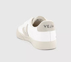 VEJA Campo Trainers – White Black Leather Sneakers