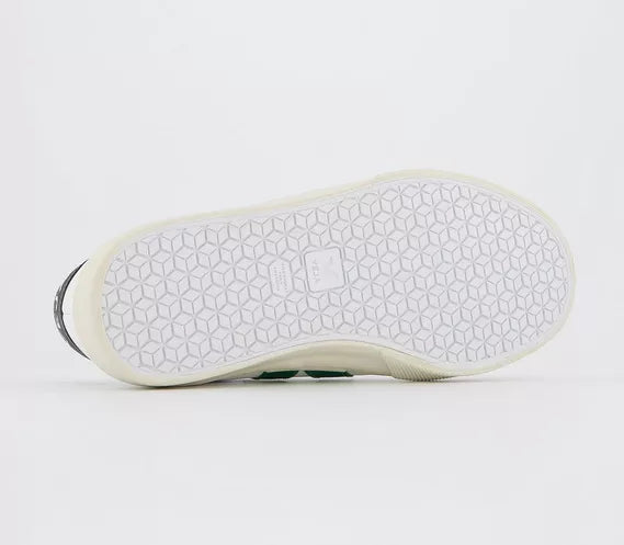 VEJA Campo Trainers ‘White Emeraude Black’ – Sustainable Leather Sneakers
