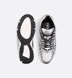Dior B30 Countdown Sneakers – White Metallic Mesh & Silver Technical Fabric