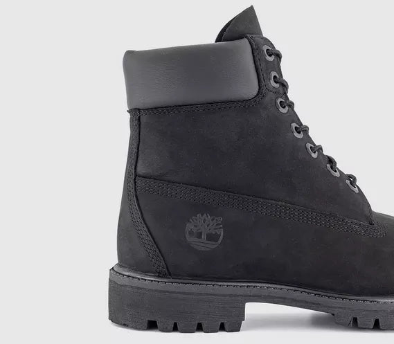 Timberland Premium 6 Inch Boots Black Nubuck | Durable Waterproof Boots
