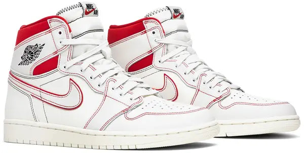 Nike Air Jordan 1 Retro High OG “Phantom” Sail Black Gym Red – Limited Edition Sneakers