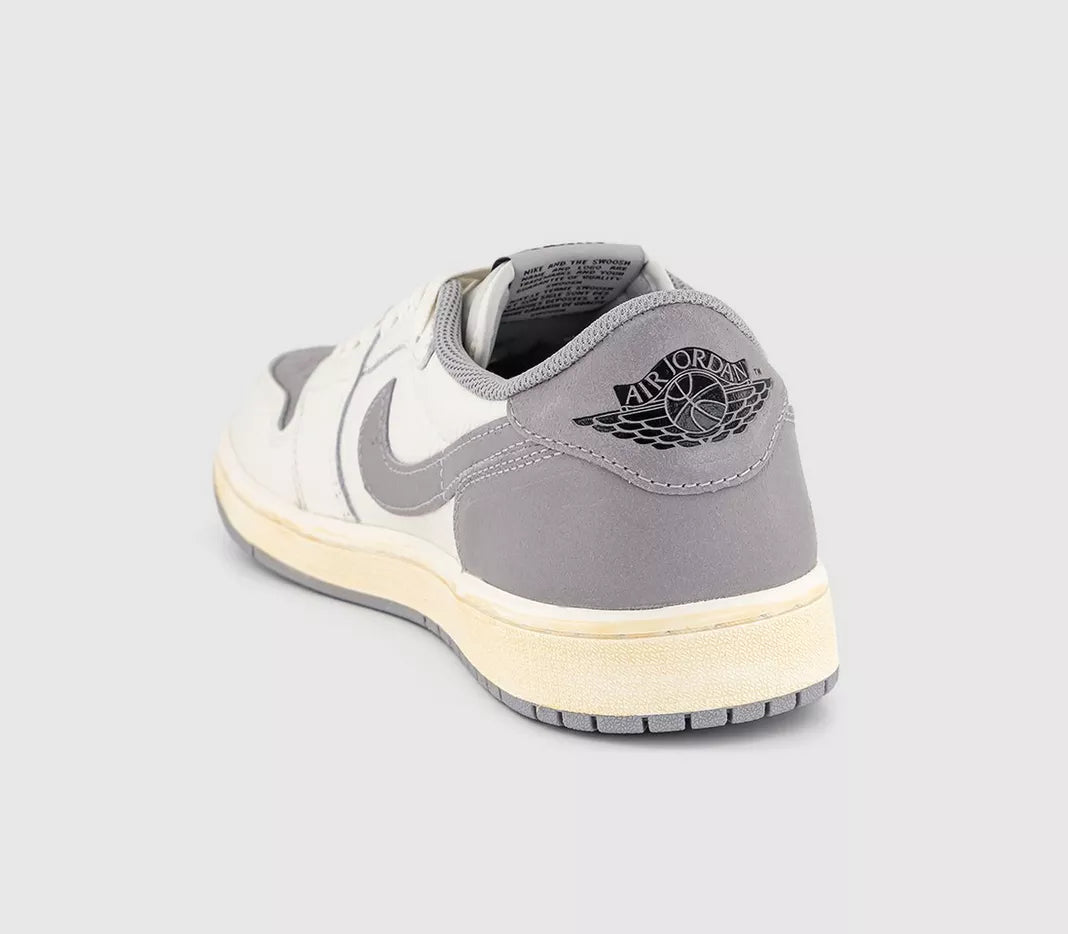 Nike Air Jordan 1 Low Sail Black Atmosphere Grey Trainers – Men’s AJ1 Sneakers