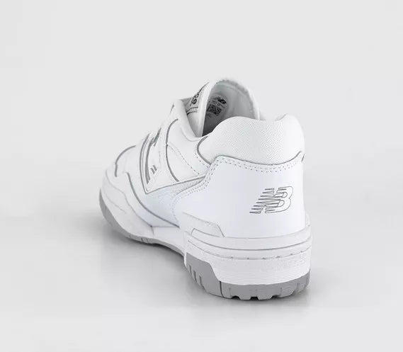 New Balance BB550 ‘White Grey’ Trainers – Leather Retro Basketball Sneakers