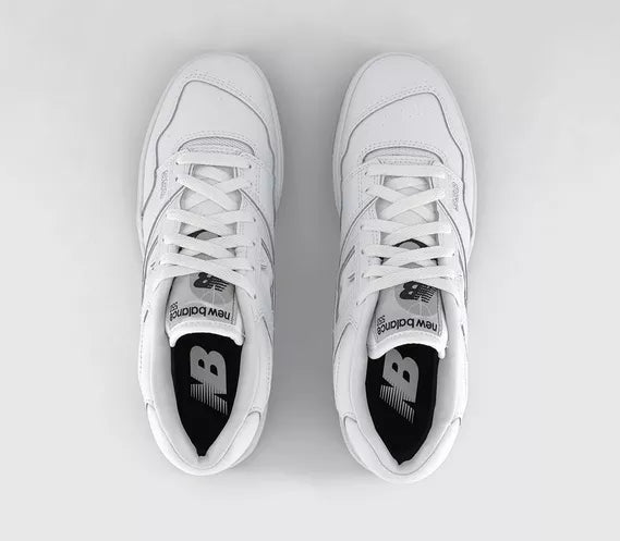 New Balance BB550 ‘White Grey’ Trainers – Leather Retro Basketball Sneakers