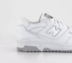 New Balance BB550 ‘White Grey’ Trainers – Leather Retro Basketball Sneakers