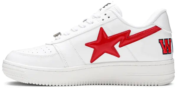 Bapesta Low ‘White Shark Face’ Sneakers – Iconic Streetwear Trainers