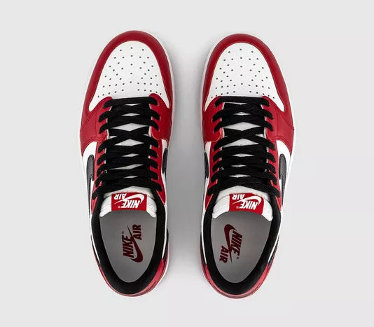 Nike Air Jordan 1 Low OG Varsity Red Black Summit White Trainers – Men’s AJ1 Sneakers