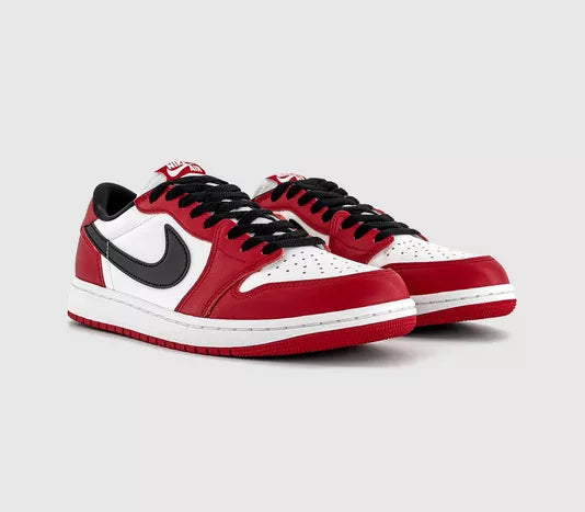 Nike Air Jordan 1 Low OG Varsity Red Black Summit White Trainers – Men’s AJ1 Sneakers