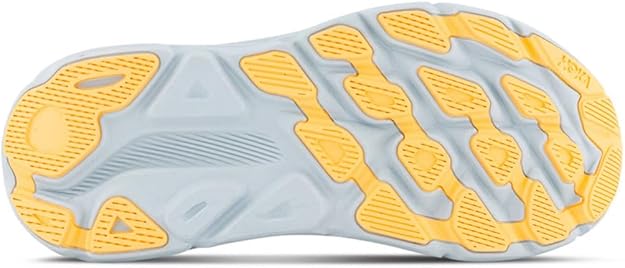 HOKA Clifton 9 Running Shoes – Light Blue / Yellow