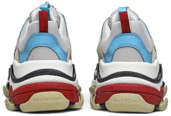 Balenciaga Triple S ‘White Blue Pink’ Sneakers – Luxury Chunky Trainers