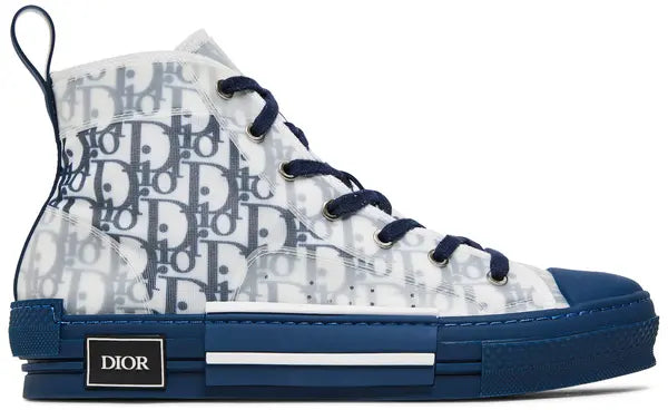 Dior B23 High ‘Blue White’ – Luxury High-Top Designer Sneakers