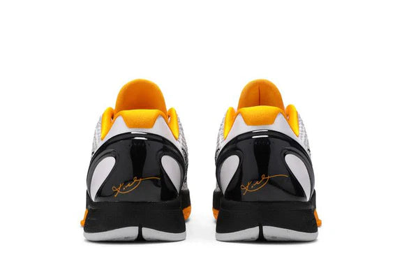 Nike Kobe 6 Protro Playoff Pack White Del Sol Trainers – White Yellow Basketball Sneakers