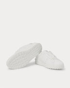 Valentino Open Rockstud Leather White Low-Top Sneakers – Luxury Designer Trainers