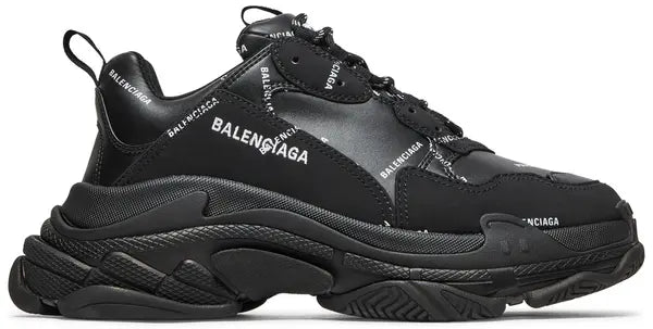 Balenciaga Triple S Sneaker 'Allover Logo - Black' | Luxury Trainers