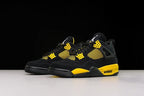 Air Jordan 4 Retro Thunder Trainers – Black / Tour Yellow
