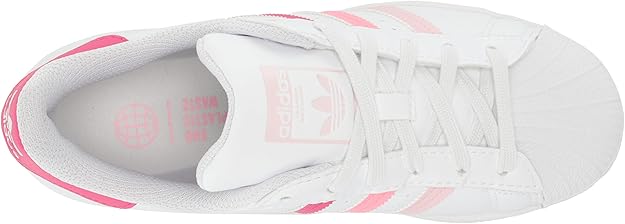 adidas Originals Superstar Sneaker, FTWR White/Clear Pink/Bliss Pink