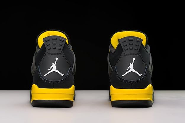 Air Jordan 4 Retro Thunder Trainers – Black / Tour Yellow