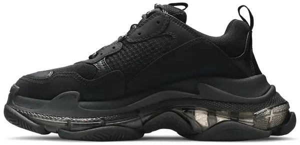 Balenciaga Triple S Sneaker Clear Sole Black | Luxury Designer Trainers