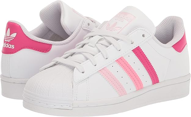 adidas Originals Superstar Sneaker, FTWR White/Clear Pink/Bliss Pink