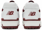 New Balance 550 ‘Burgundy’ Trainers – White & Burgundy Leather Retro Sneakers