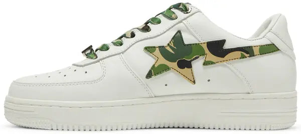 Bapesta ‘White Camo’ Sneakers – Iconic Streetwear Low-Top Trainers