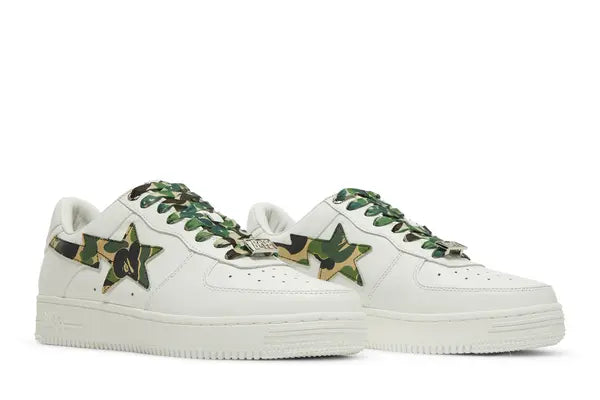 Bapesta ‘White Camo’ Sneakers – Iconic Streetwear Low-Top Trainers