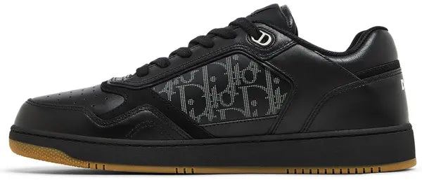 Dior B27 Uptown Low-Top Sneakers – White Calfskin, Black Denim & Oblique Galaxy Leather (Copy)