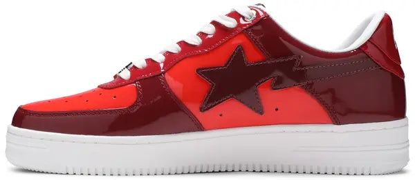 Bapesta Low M1 ‘Color Camo Combo – Red’ Sneakers – Iconic Streetwear Trainers
