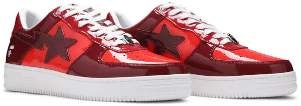 Bapesta Low M1 ‘Color Camo Combo – Red’ Sneakers – Iconic Streetwear Trainers