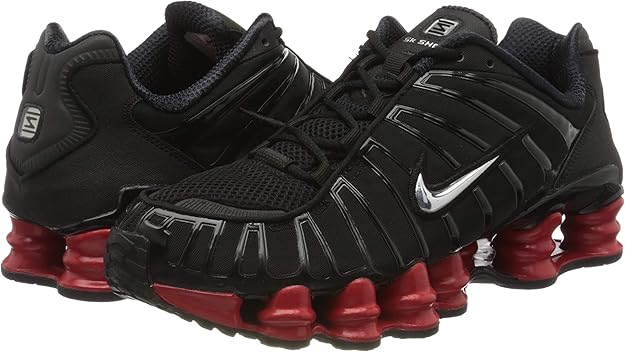 Nike Shox TL x Skepta Black Metallic Silver University Red – Statement Colourway