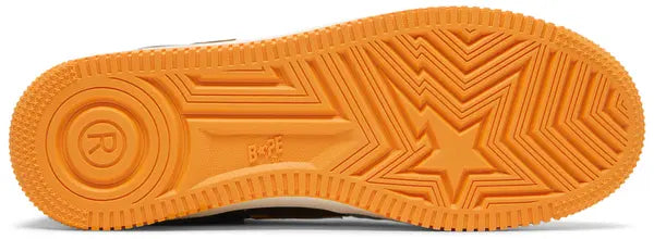 Bapesta Low M2 ‘Orange’ Sneakers – Bold Streetwear Low-Top Trainers