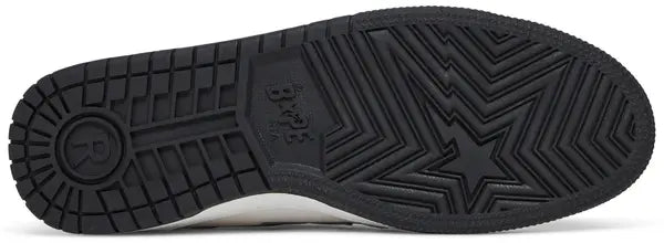 BAPE Sk8 Sta ‘White Metallic Silver’ Sneakers – Streetwear Skate Trainers