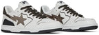 BAPE Sk8 Sta ‘White Metallic Silver’ Sneakers – Streetwear Skate Trainers