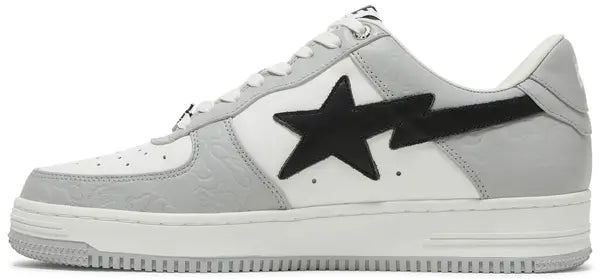 Bapesta Low M2 ‘White Grey’ Sneakers – Iconic Streetwear Low-Tops