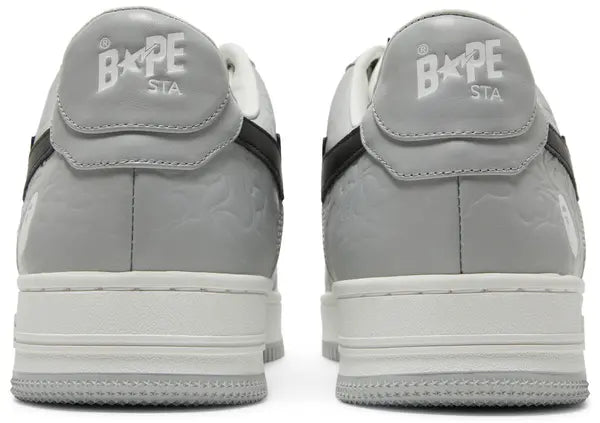 Bapesta Low M2 ‘White Grey’ Sneakers – Iconic Streetwear Low-Tops