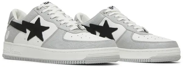 Bapesta Low M2 ‘White Grey’ Sneakers – Iconic Streetwear Low-Tops