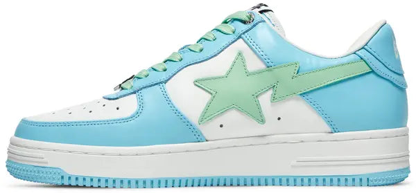Bapesta ‘Pastel Pack – Sax’ Sneakers – Soft Blue Streetwear Low-Tops