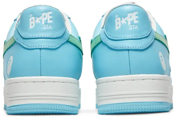 Bapesta ‘Pastel Pack – Sax’ Sneakers – Soft Blue Streetwear Low-Tops