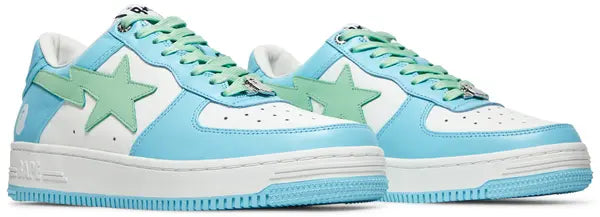 Bapesta ‘Pastel Pack – Sax’ Sneakers – Soft Blue Streetwear Low-Tops