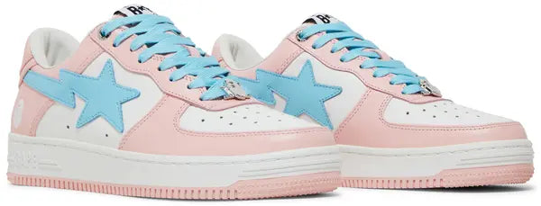 Bapesta ‘Pastel Pack – Pink’ Sneakers – Soft Tone Streetwear Low-Tops