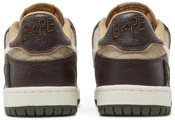 BAPE Sk8 Sta ‘Beige’ Sneakers – Minimal Streetwear Skate Low-Tops