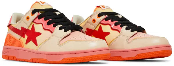 BAPE Sk8 Sta M1 ‘Orange’ Sneakers – Bold Streetwear Skate Low-Tops