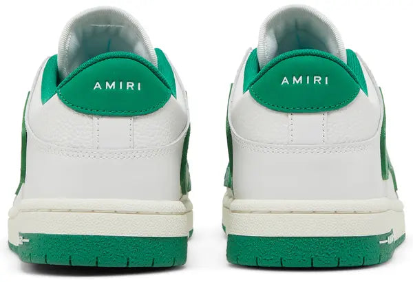 AMIRI Skel Top Low ‘White Green’ Sneakers – Luxury Streetwear Trainers