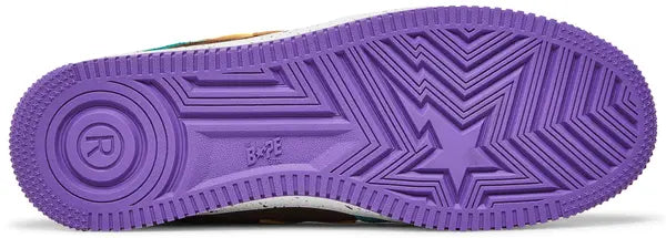 Bapesta #2 ‘Brown Yellow’ Sneakers – Iconic Streetwear Low-Top Trainers