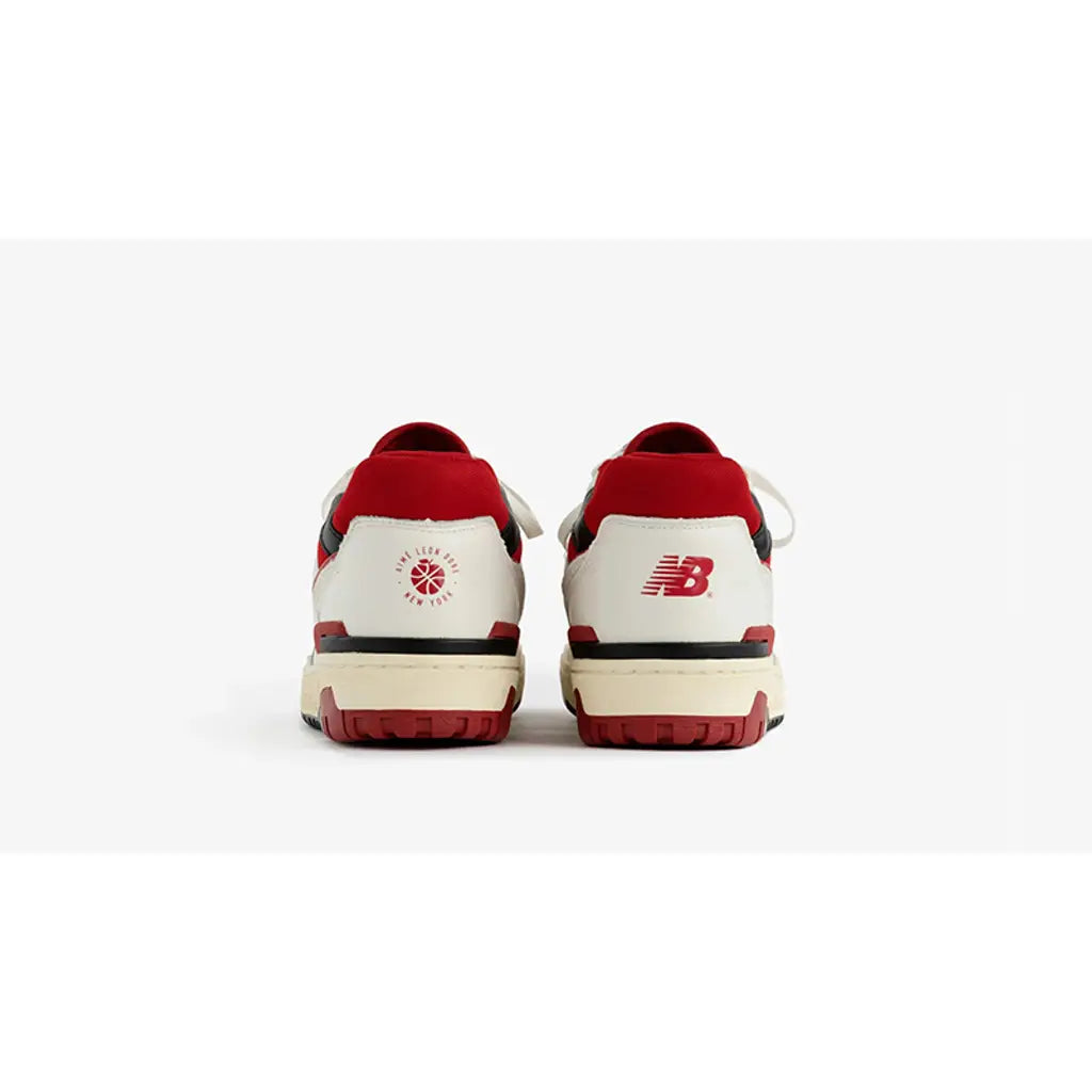Aimé Leon Dore x New Balance 550 ‘White Red’ Trainers – Premium Leather Retro Sneakers (BB550AE1)