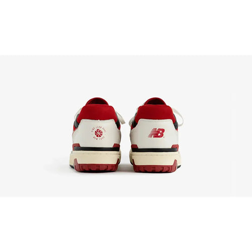 Aimé Leon Dore x New Balance 550 ‘White Red’ Trainers – Premium Leather Retro Sneakers (BB550AE1)