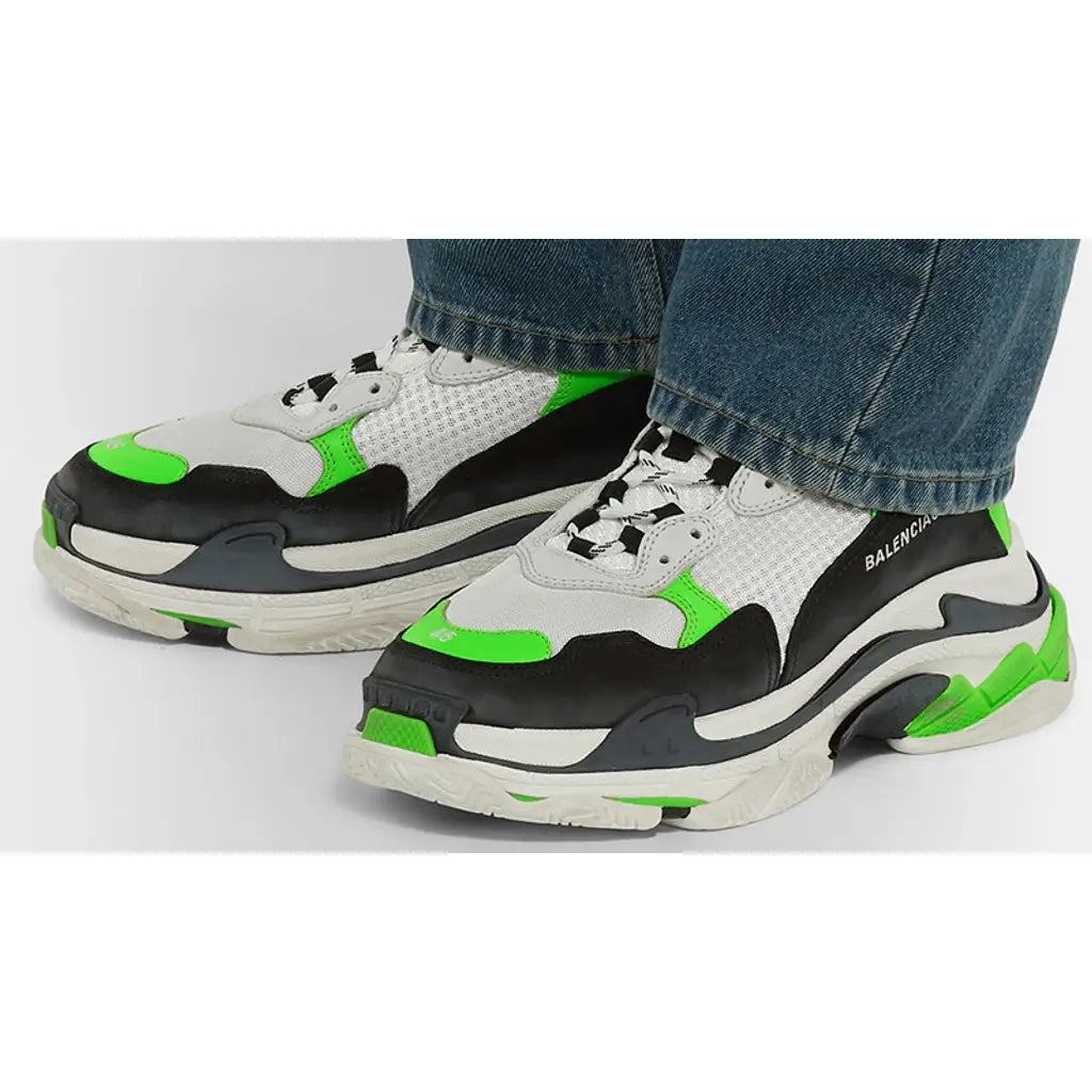 Balenciaga Triple S Grey Volt | Luxury Designer Trainers UK